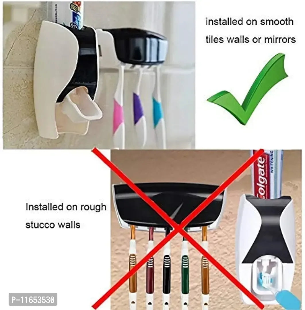 Shopper52 Wall Mounted Automatic Toothpaste Dispenser 5 Toothbrush Holder Set for Home Bathroom

Size: 
small

 Color:  white

 Type:  toothbrush holders

Within 6-8 business days However, to find out an actual date of delivery, please enter your pin code