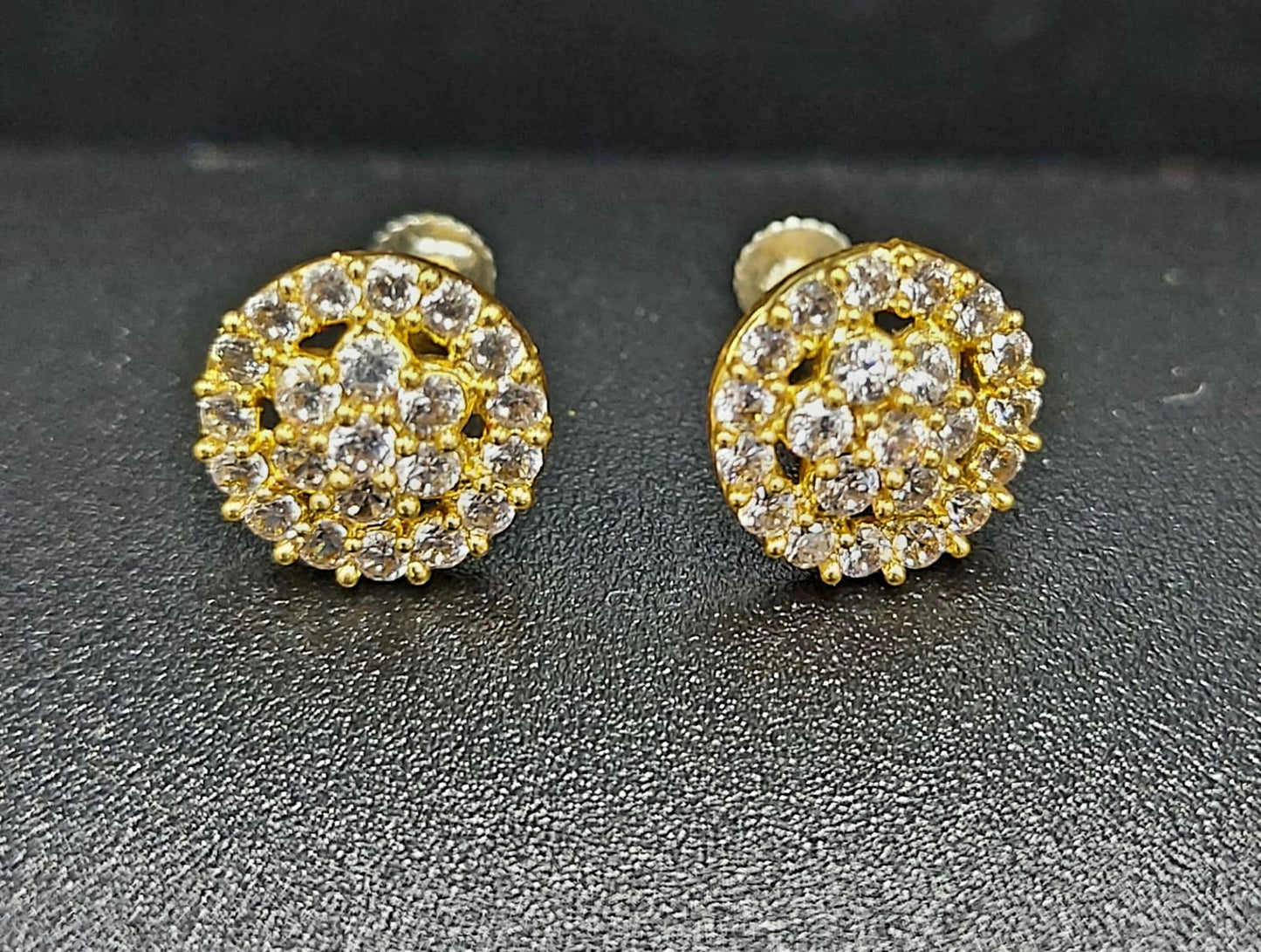 "Timeless Sparkle: White Zirconia Nose and Ear Studs